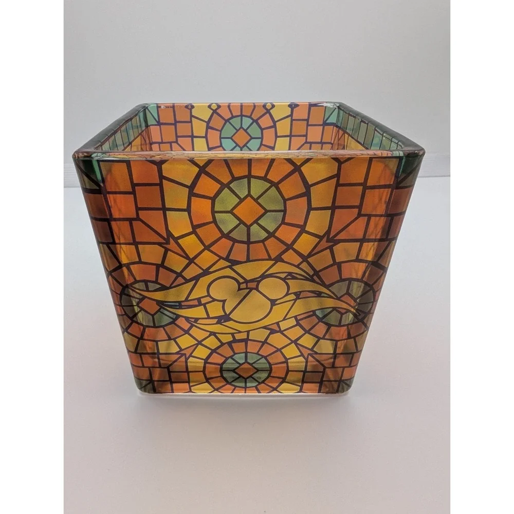 Disney Parks 2025 Disney Cruise Line Mickey Mouse Mosaic Glass Candle Holder